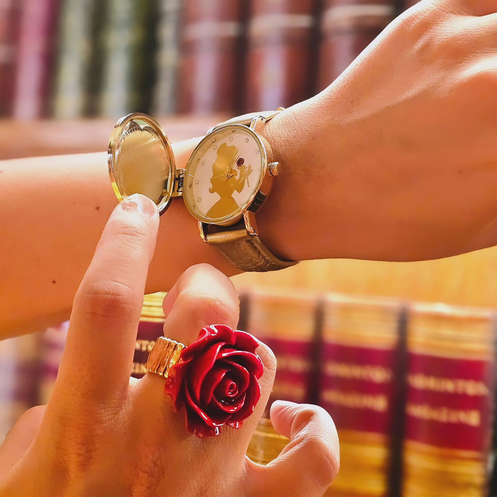 Imagen del producto La Bella y la Bestia - Reloj de Pulsera Rosa Encantada