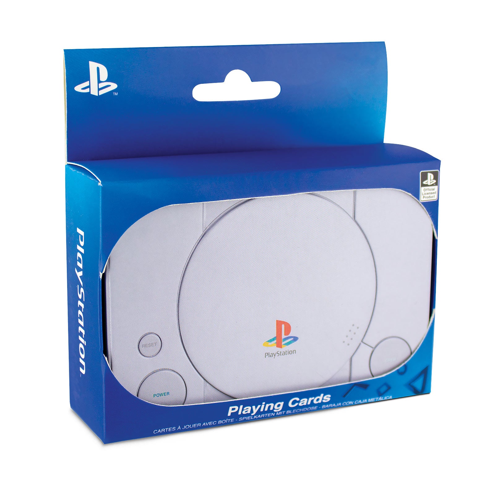 Imagen del producto PlayStation - Baraja de cartas en caja de metal