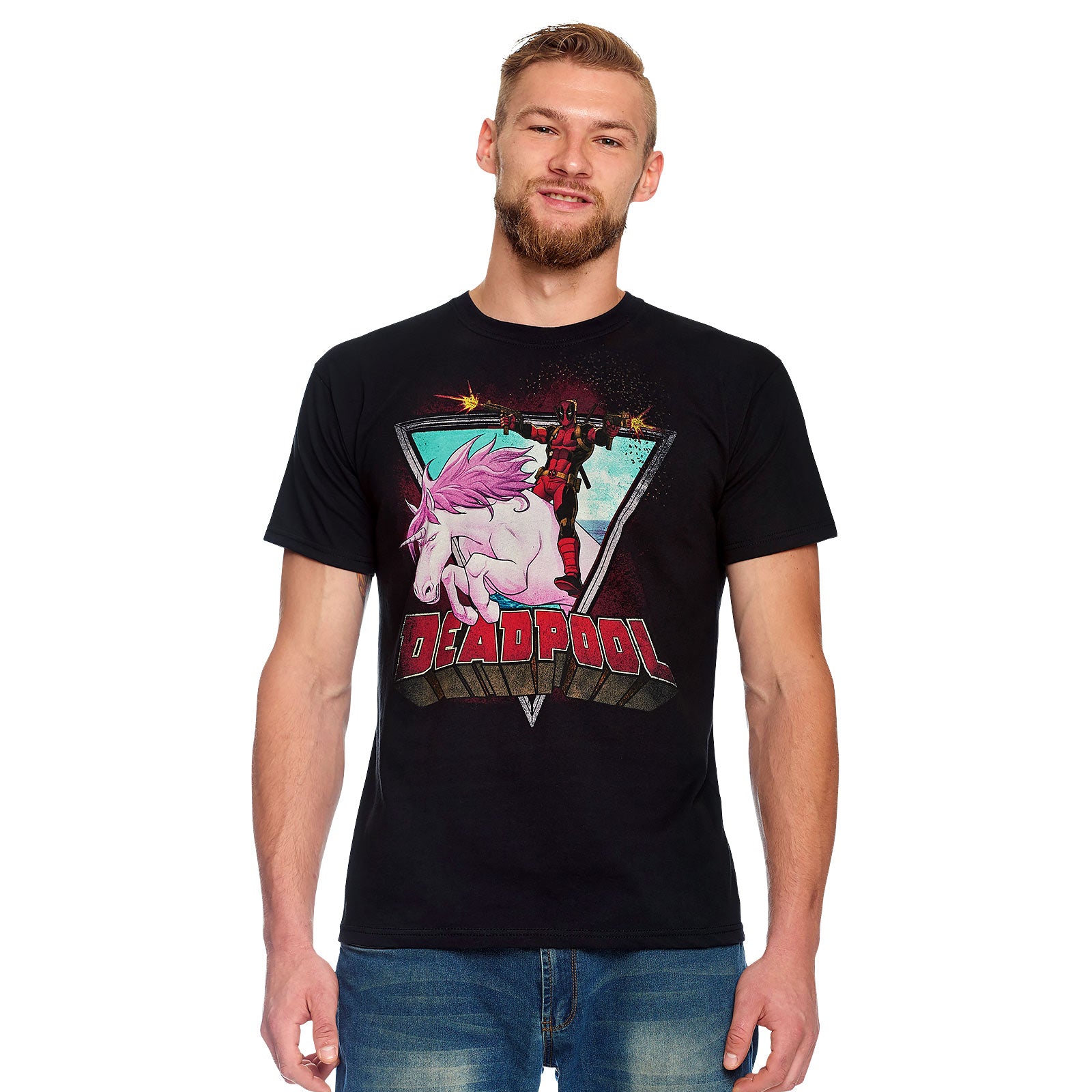 Imagen del producto Deadpool - Camiseta Unicorn Ride negra