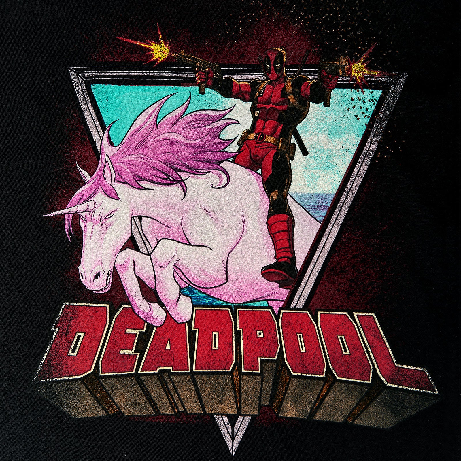 Imagen del producto Deadpool - Camiseta Unicorn Ride negra