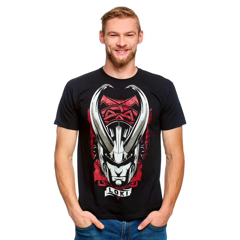 Imagen del producto Loki - Camiseta de casco con cuernos negra