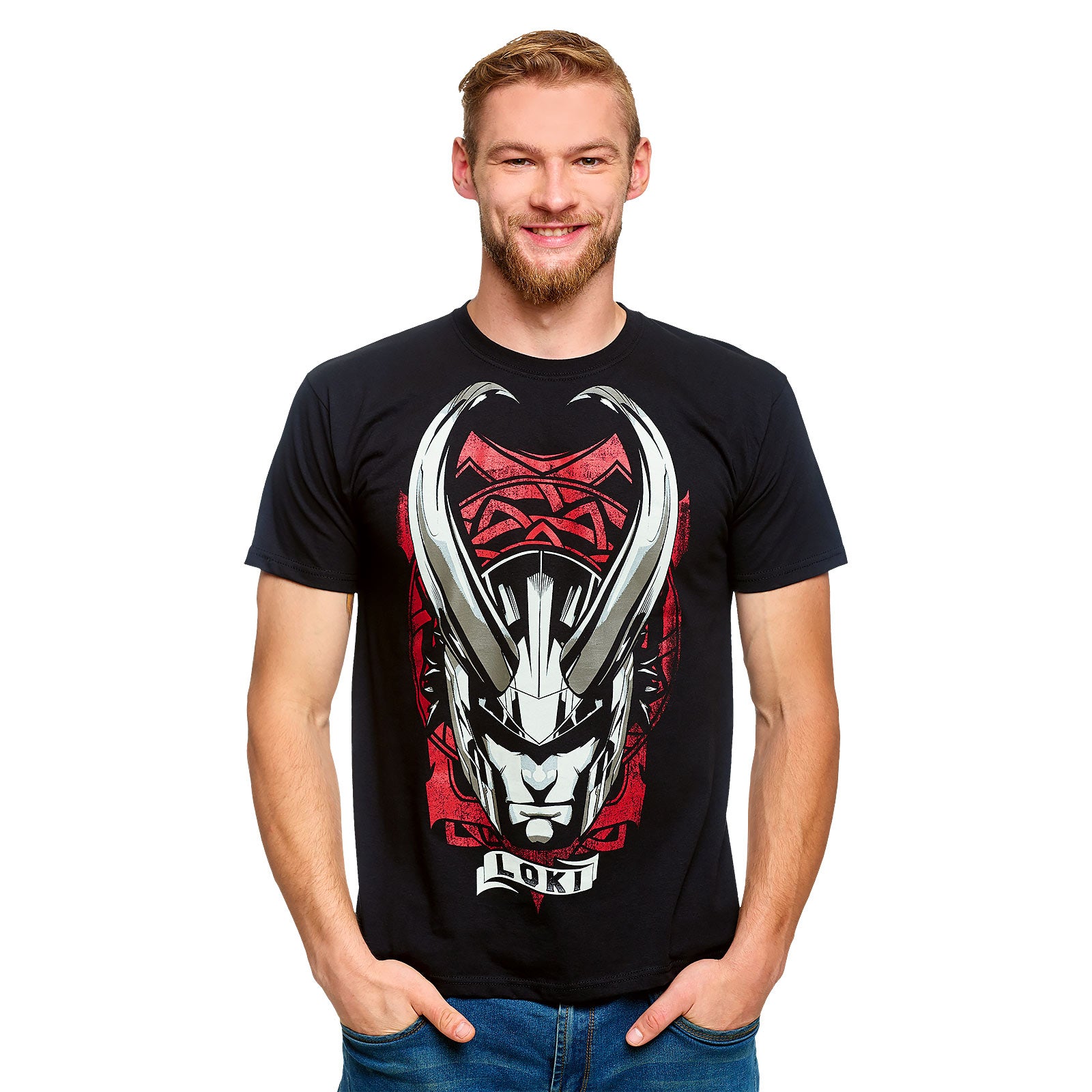 Imagen del producto Loki - Camiseta de casco con cuernos negra