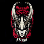 Imagen del producto Loki - Camiseta de casco con cuernos negra