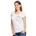 Imagen del producto Harry Potter - Camiseta de bolsillo para mujer con gafas blancas