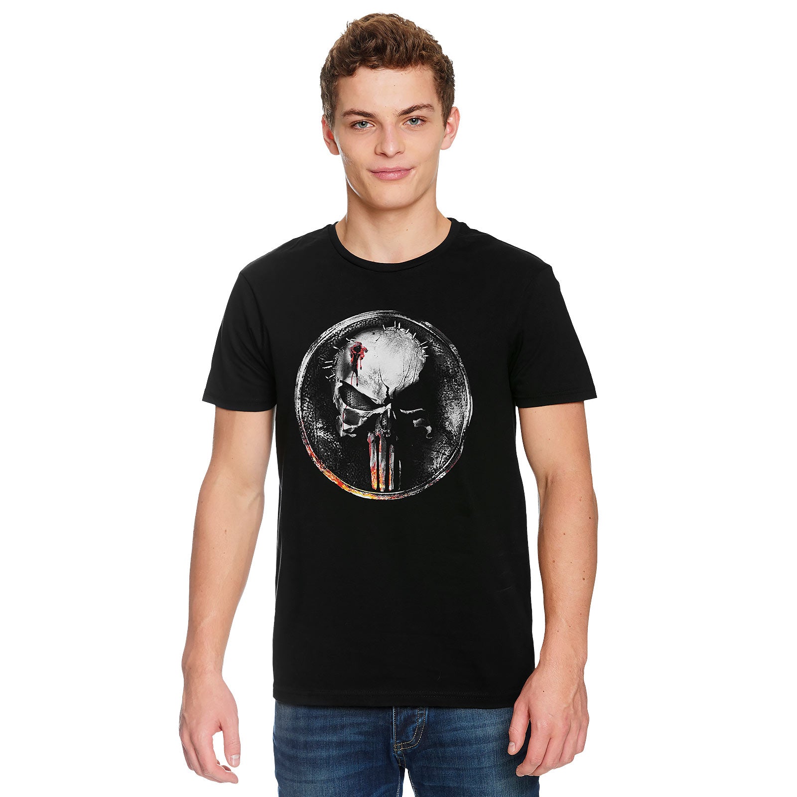 Imagen del producto Punisher - Camiseta negra con logo de sangre