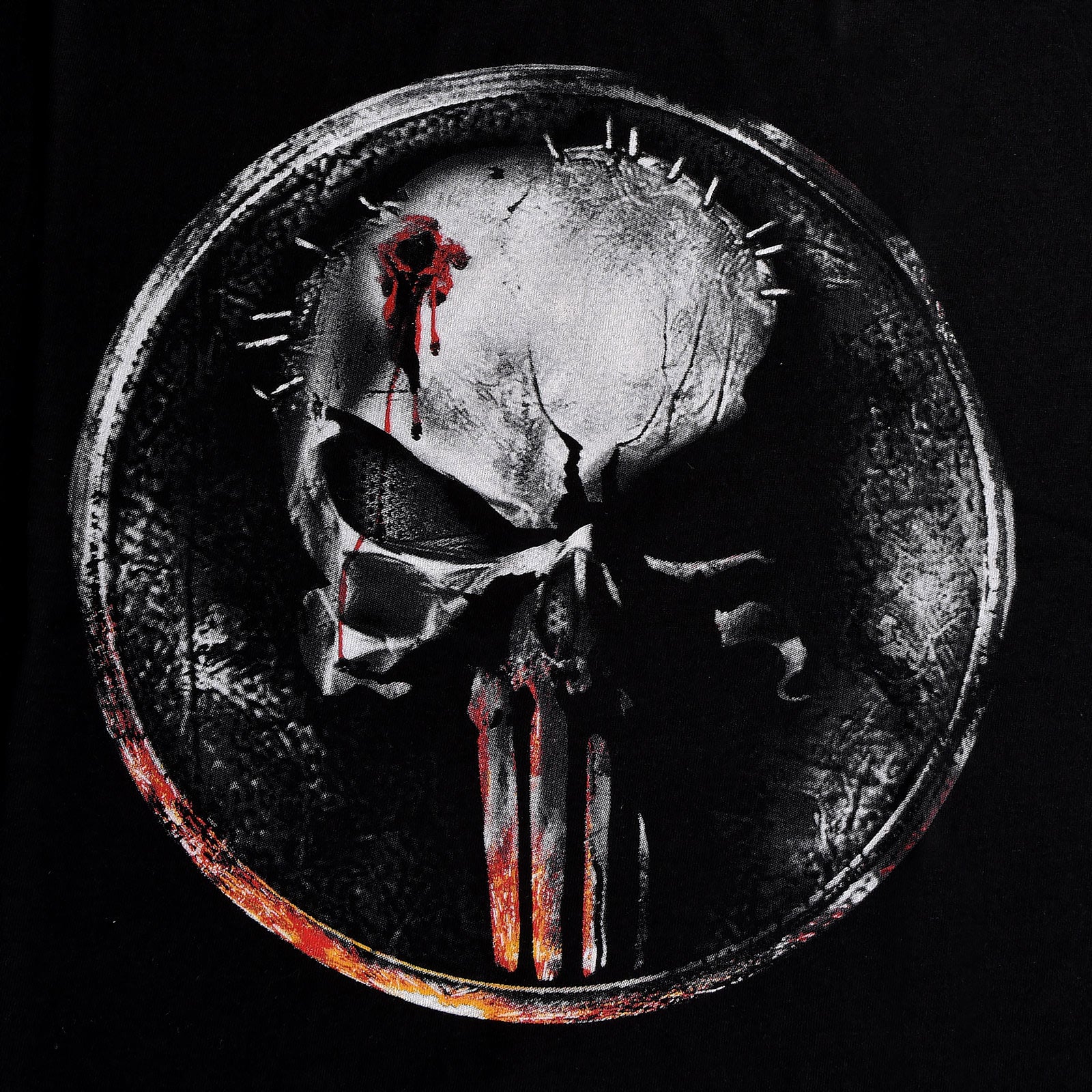 Imagen del producto Punisher - Camiseta negra con logo de sangre