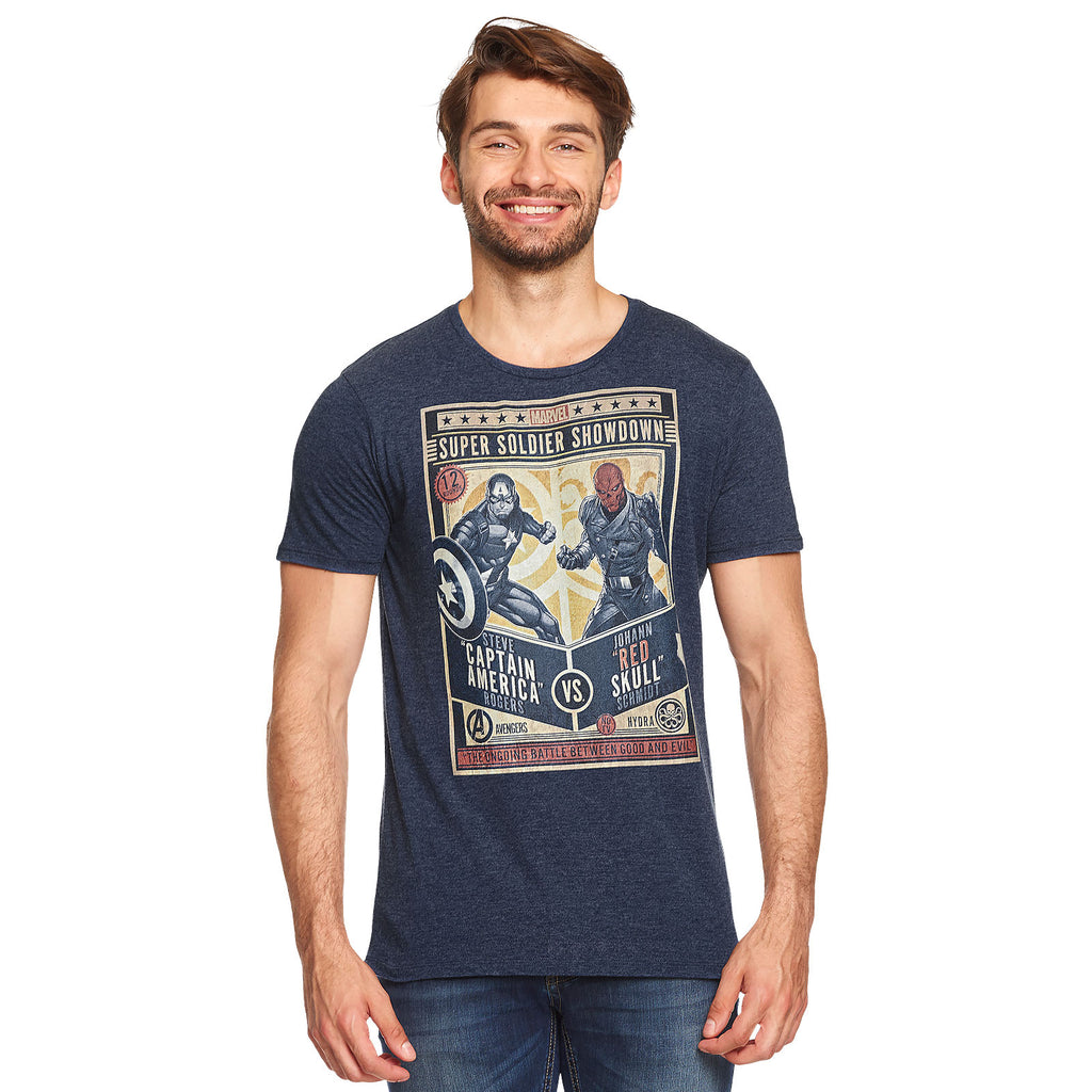 Imagen del producto Camiseta azul de Captain America - Super Soldier Showdown