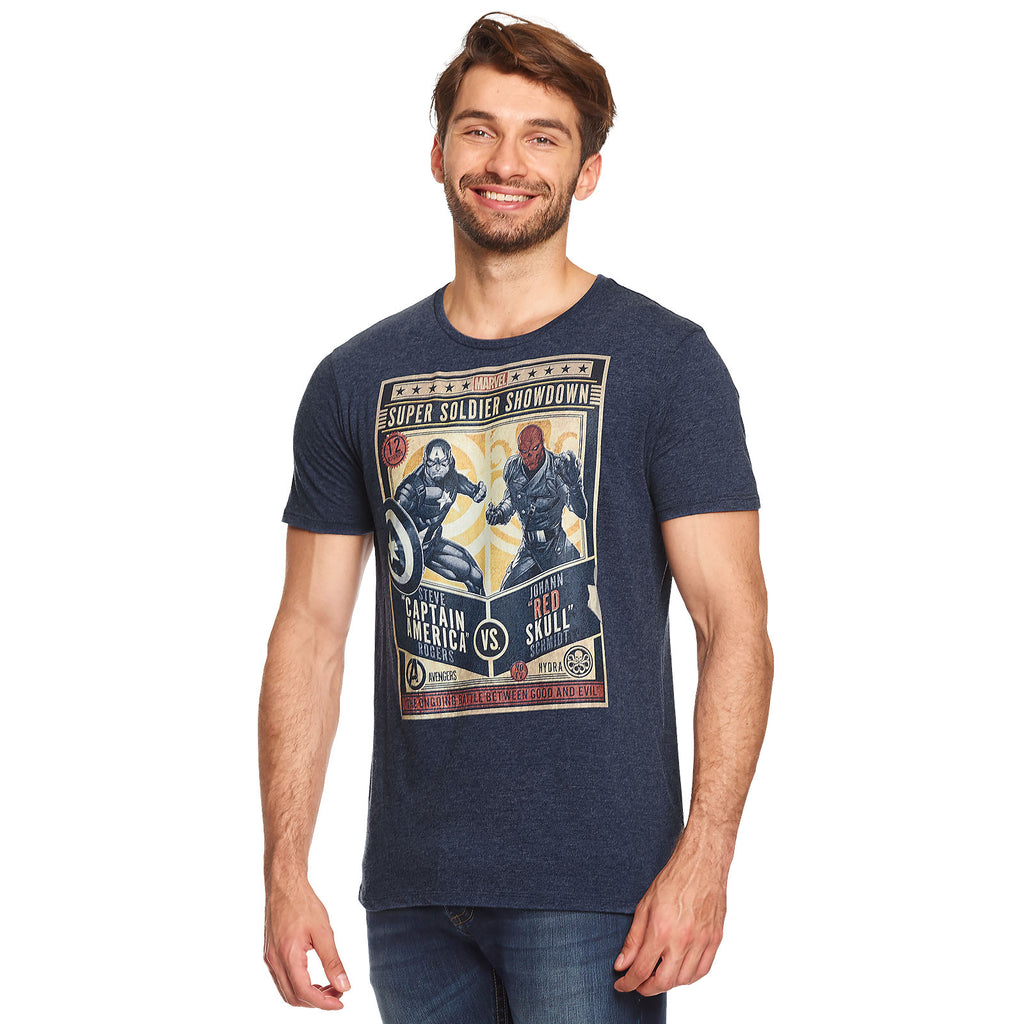 Imagen del producto Camiseta azul de Captain America - Super Soldier Showdown