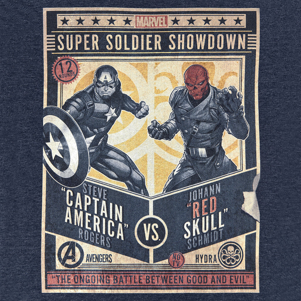 Imagen del producto Camiseta azul de Captain America - Super Soldier Showdown