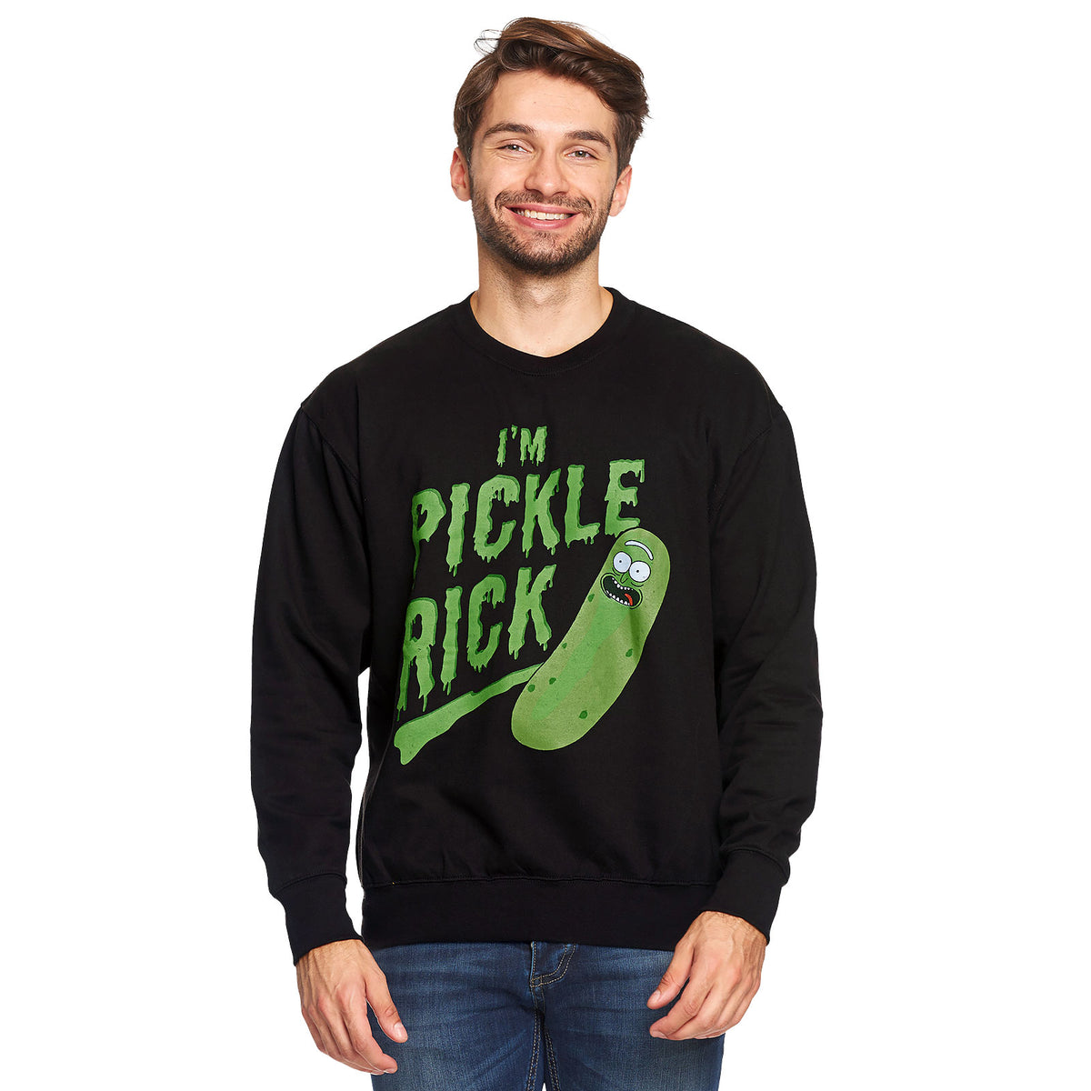 Imagen del producto Rick y Morty - Suéter negro 'Soy Pepinillo Rick'