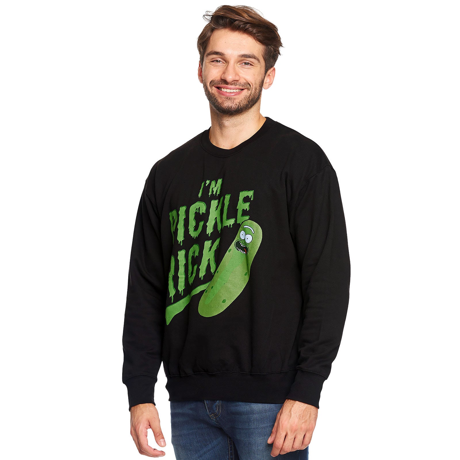 Imagen del producto Rick y Morty - Suéter negro 'Soy Pepinillo Rick'