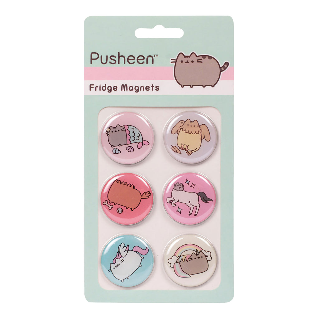 Imagen del producto Pusheen - Set de 6 imanes de botón
