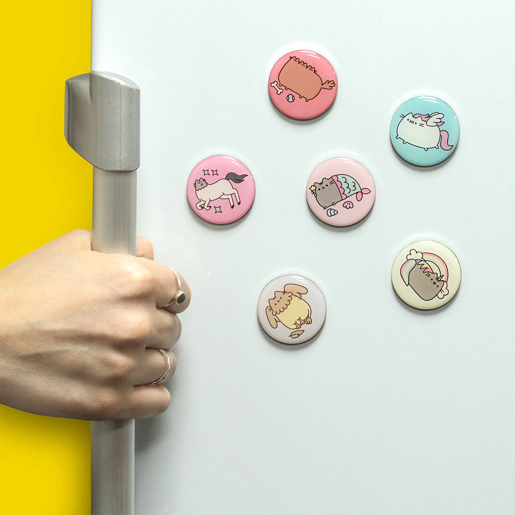 Imagen del producto Pusheen - Set de 6 imanes de botón
