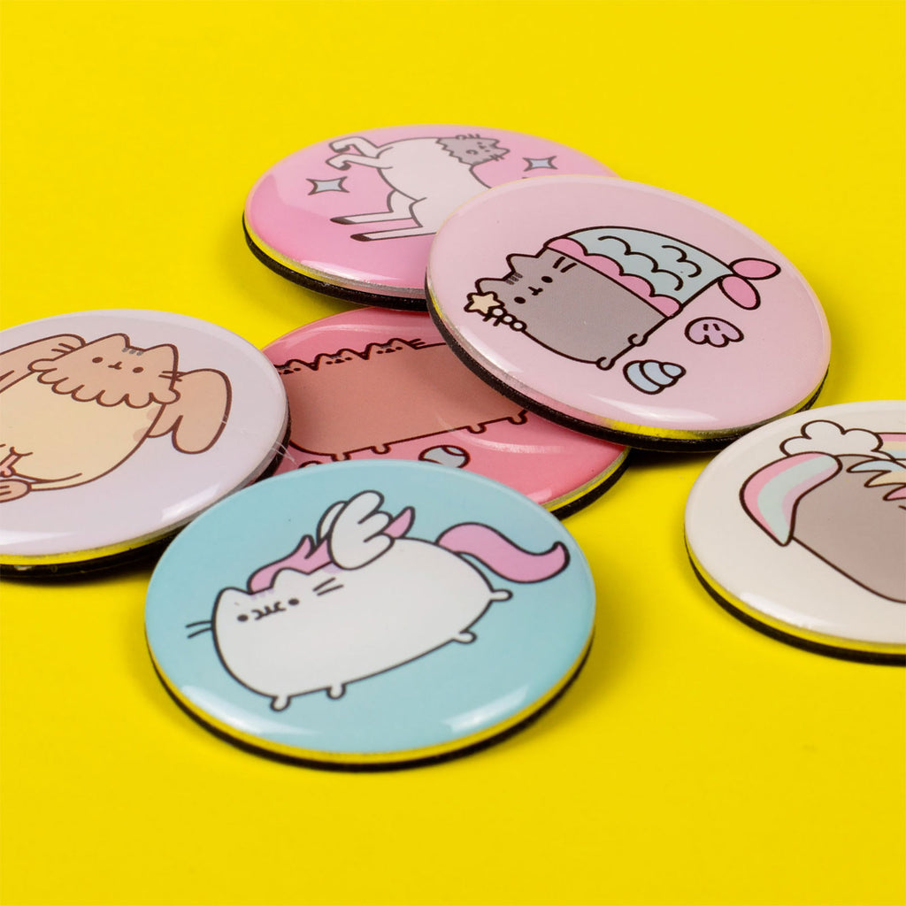Imagen del producto Pusheen - Set de 6 imanes de botón