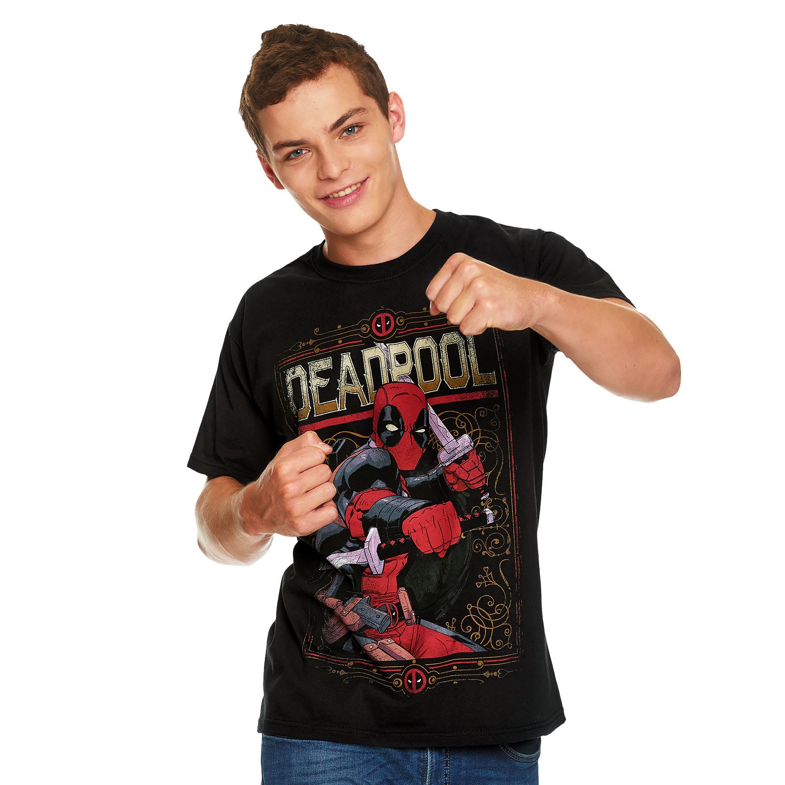 Imagen del producto Deadpool - Camiseta negra Ready to Fight