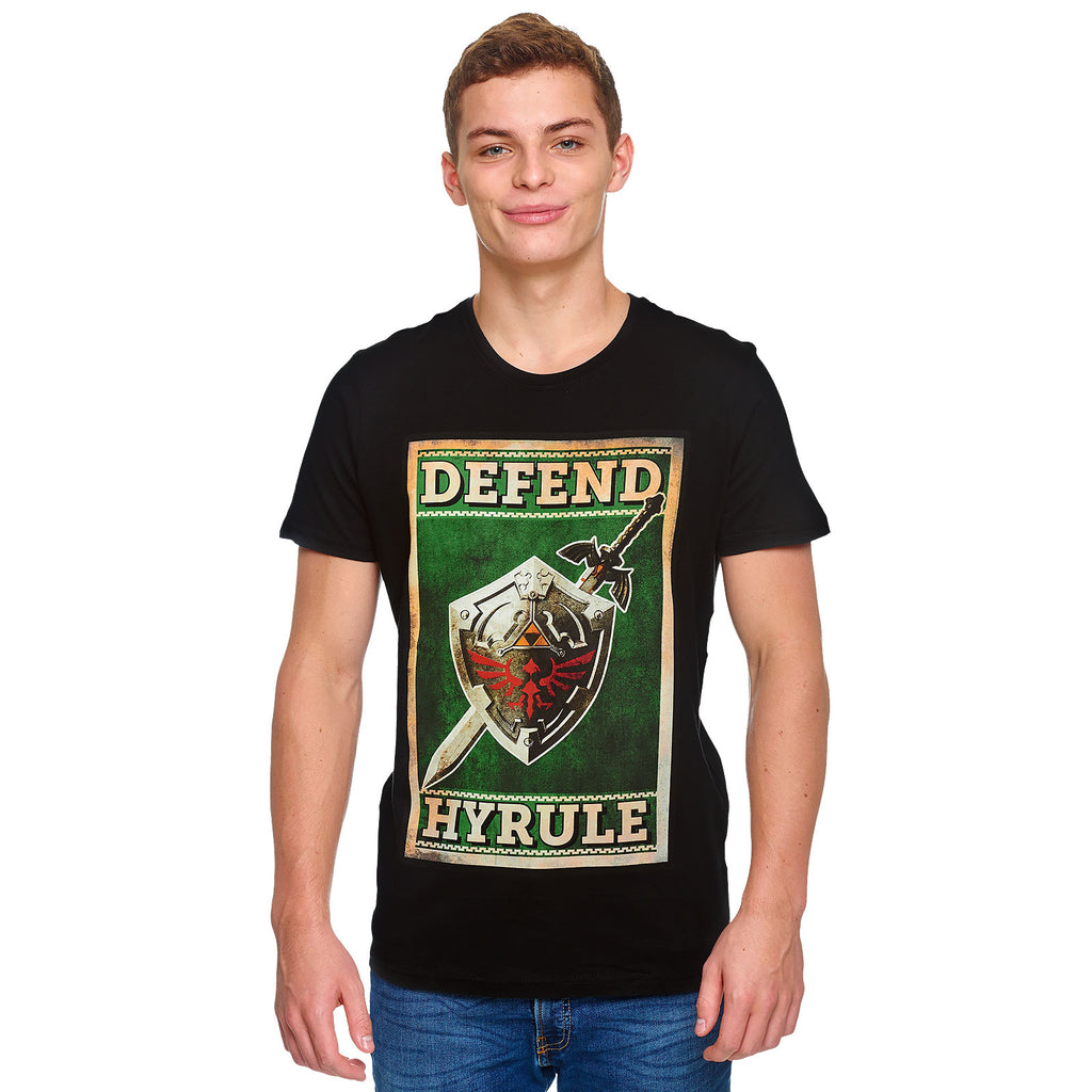 Imagen del producto Zelda - Defiende Hyrule Camiseta de propaganda negra