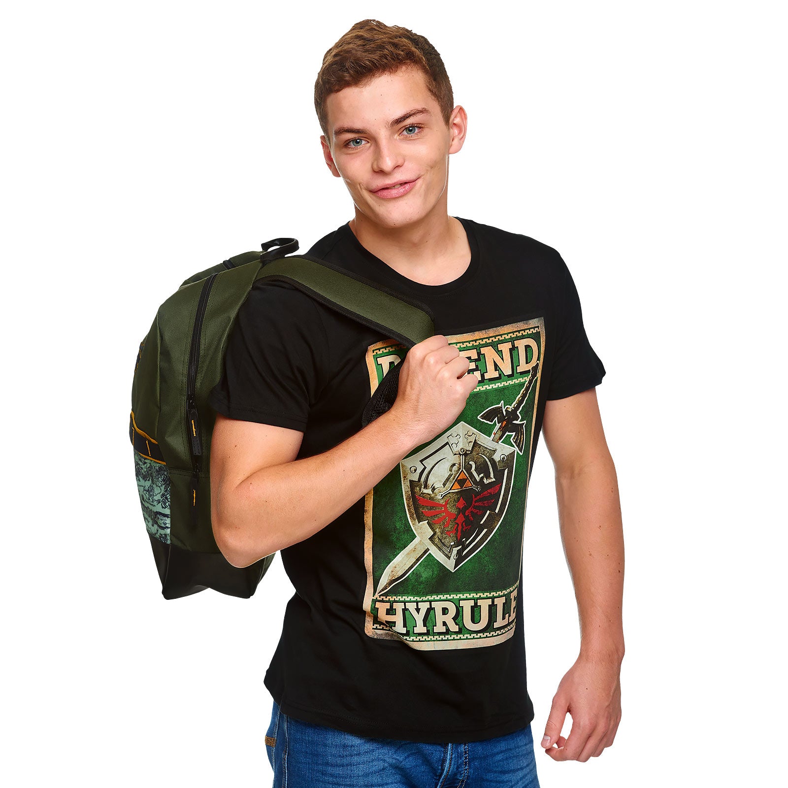 Imagen del producto Zelda - Defiende Hyrule Camiseta de propaganda negra