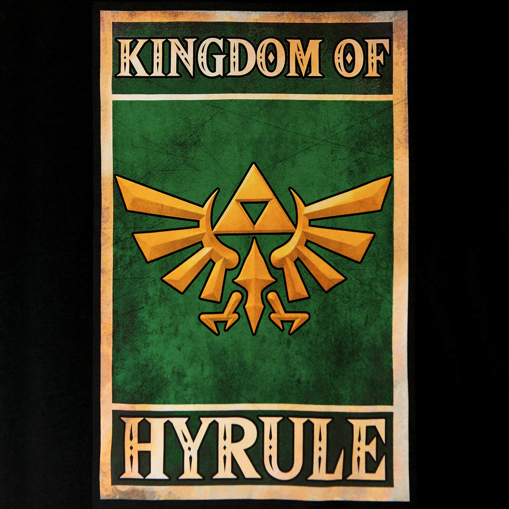 Imagen del producto Zelda - Reino de Hyrule Camiseta de propaganda negra