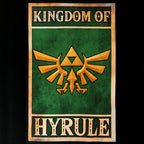 Imagen del producto Zelda - Reino de Hyrule Camiseta de propaganda negra