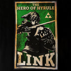 Imagen del producto Zelda - Link Hero of Hyrule Camiseta de propaganda negra