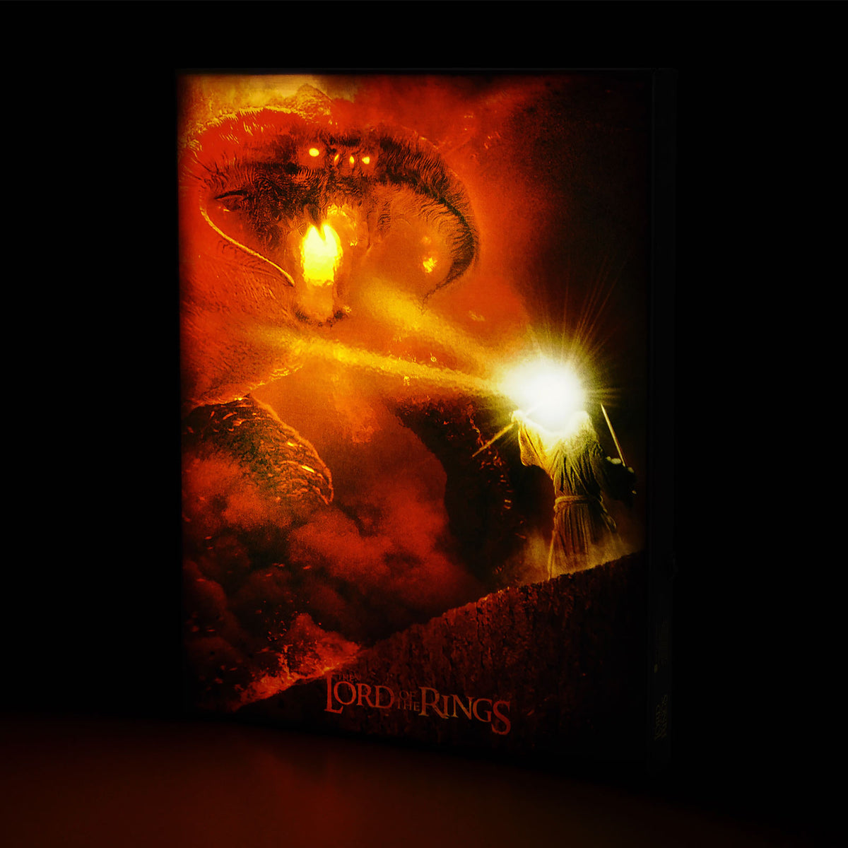 Imagen del producto Señor de los Anillos - Gandalf vs. Balrog Cuadro de pared con luz