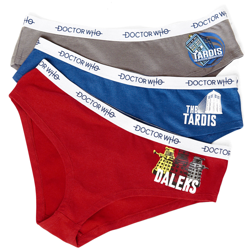 Imagen del producto Doctor Who - Tardis & Daleks Set de Bragas 3 piezas