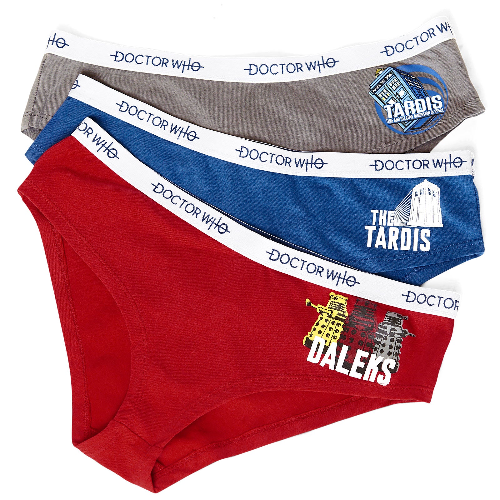 Imagen del producto Doctor Who - Tardis & Daleks Set de Bragas 3 piezas