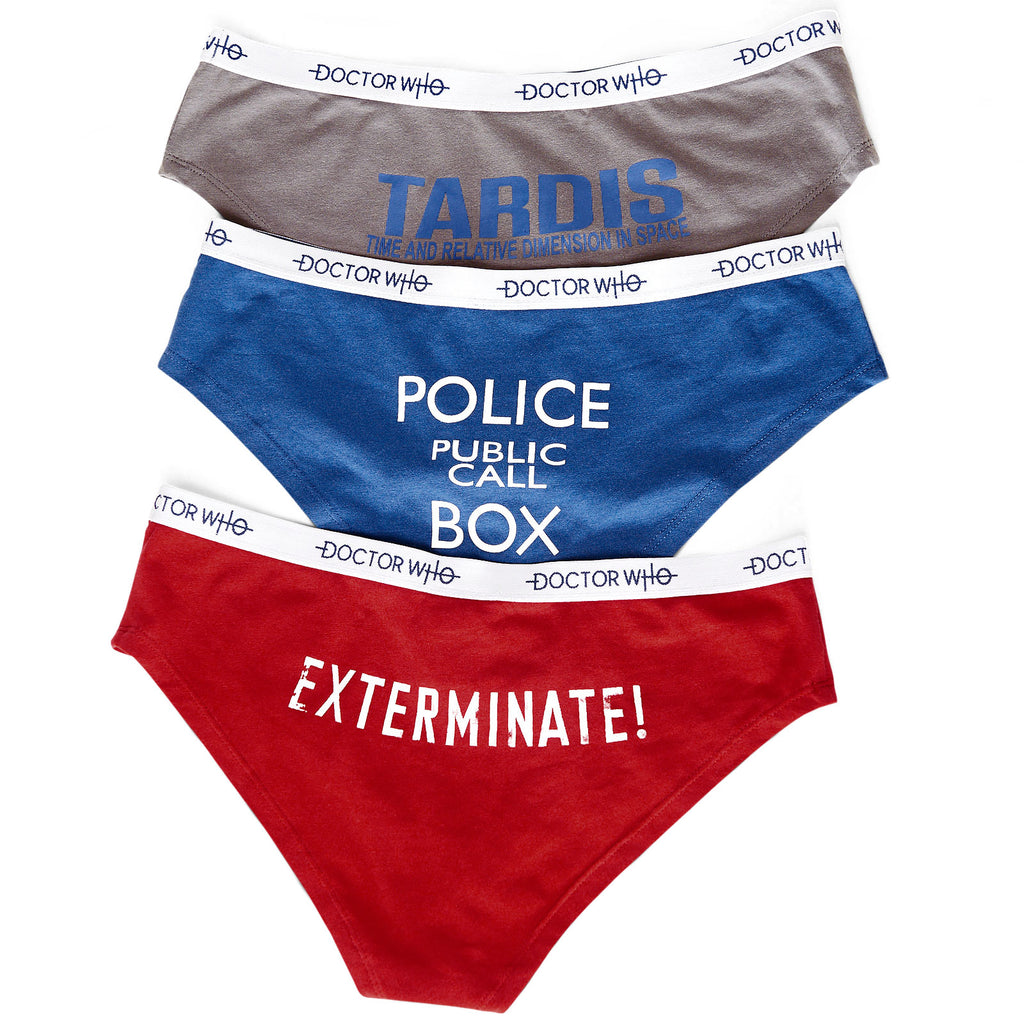 Imagen del producto Doctor Who - Tardis & Daleks Set de Bragas 3 piezas