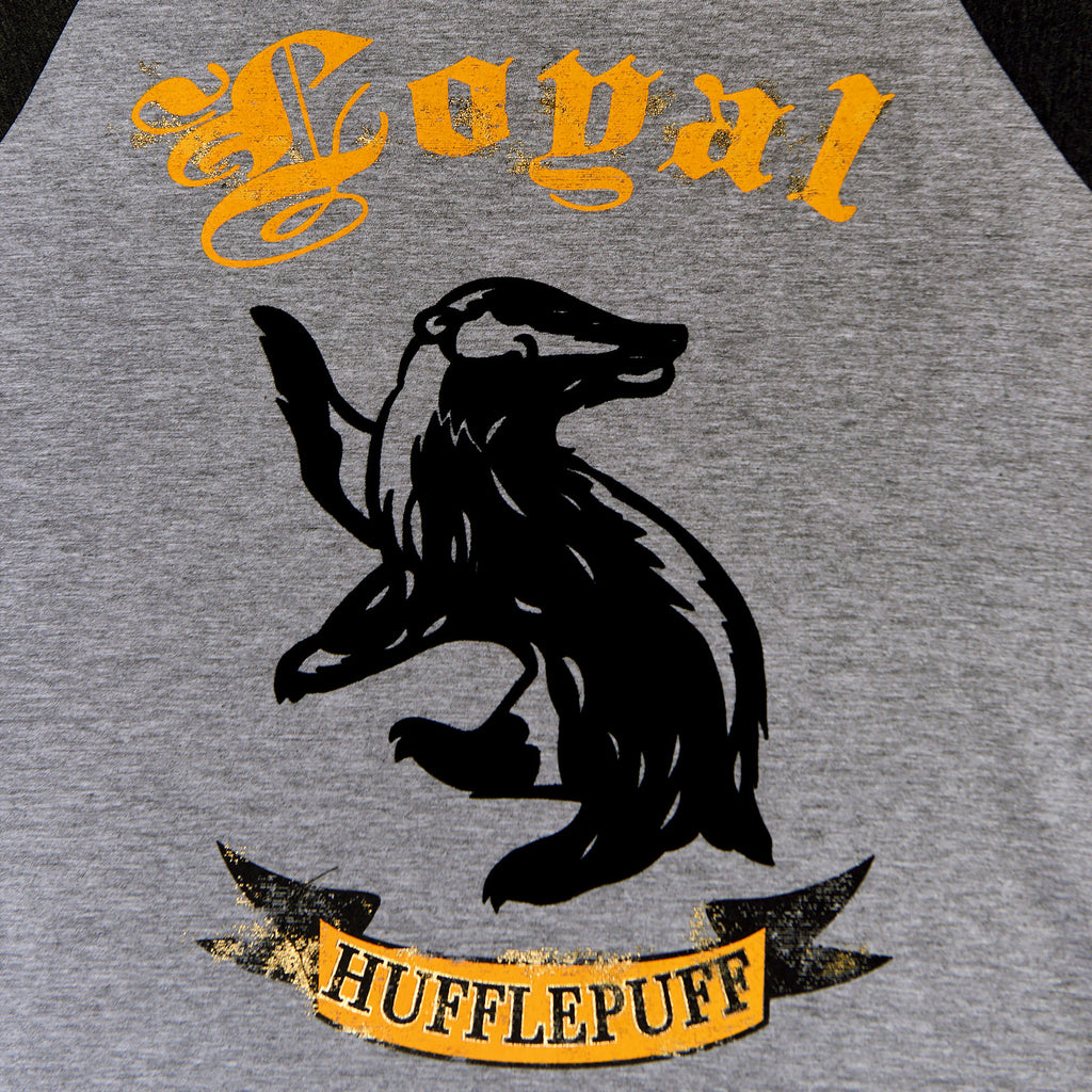 Imagen del producto Harry Potter - Camiseta Leal Hufflepuff Gris