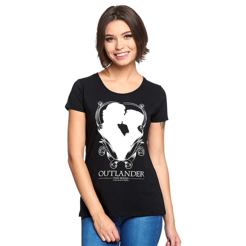 Imagen del producto Outlander - Camiseta de mujer Kiss negra