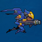 Imagen del producto Overwatch - Camiseta azul de Pharah Pixel