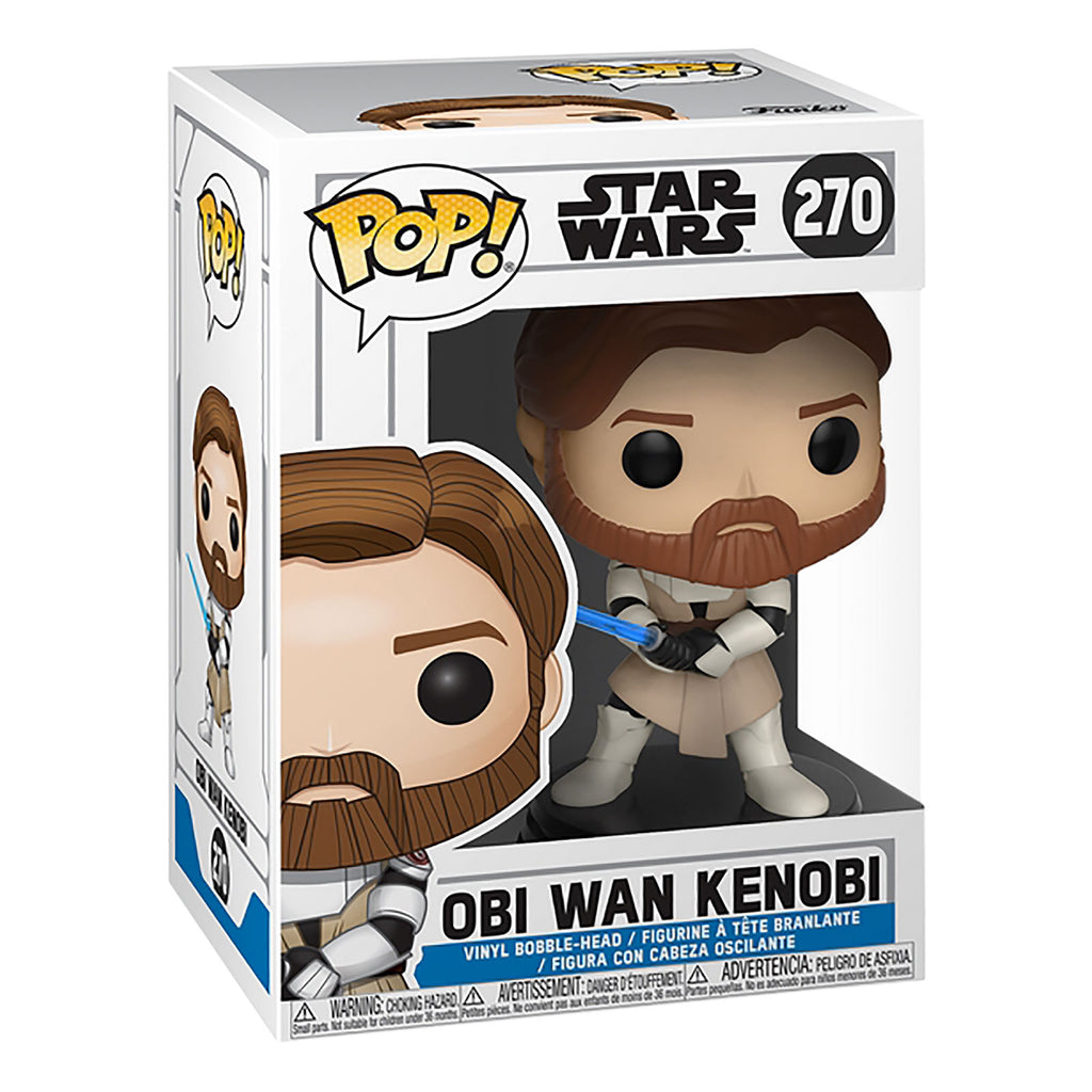 Imagen del producto Star Wars - Clone Wars Obi Wan Kenobi Funko Pop Figura de Cabeza Oscilante