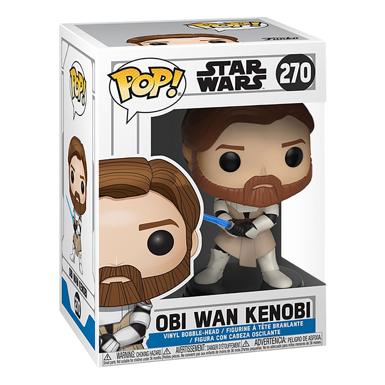 Imagen del producto Star Wars - Clone Wars Obi Wan Kenobi Funko Pop Figura de Cabeza Oscilante