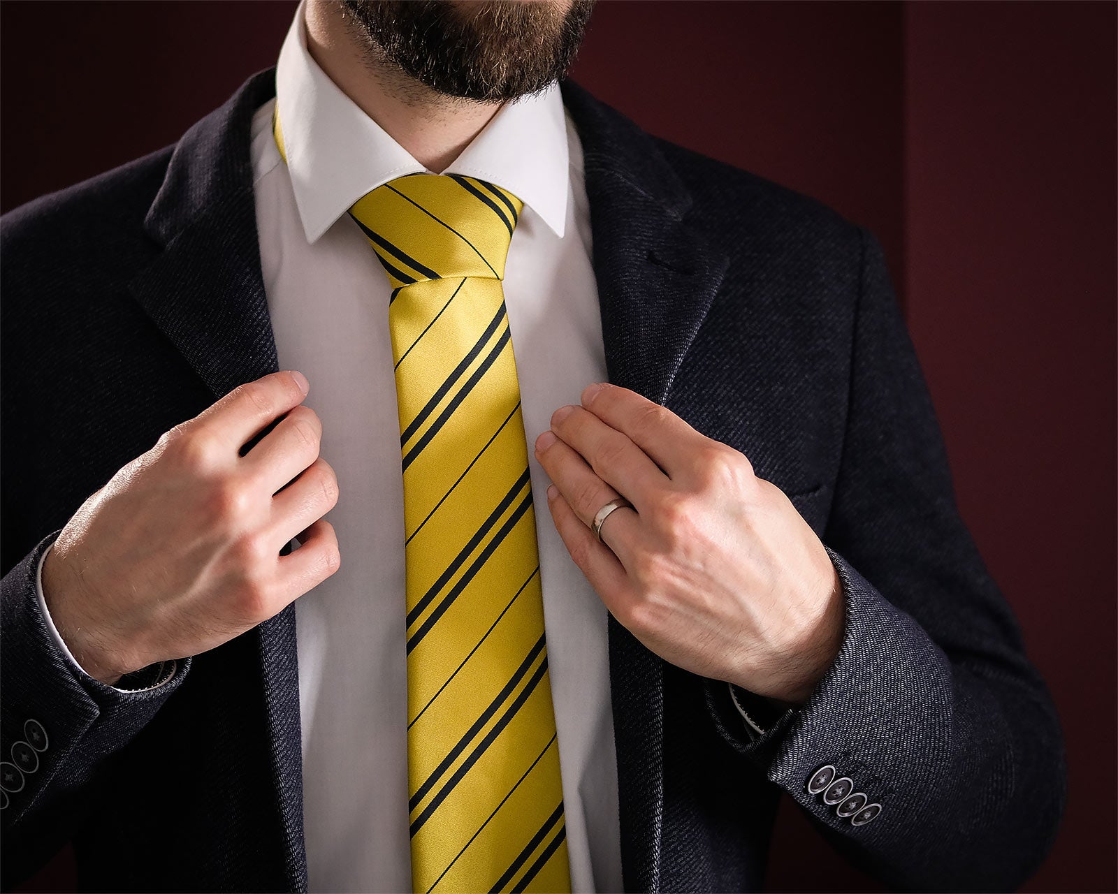 Imagen del producto Harry Potter - Corbata Hufflepuff con caja de regalo