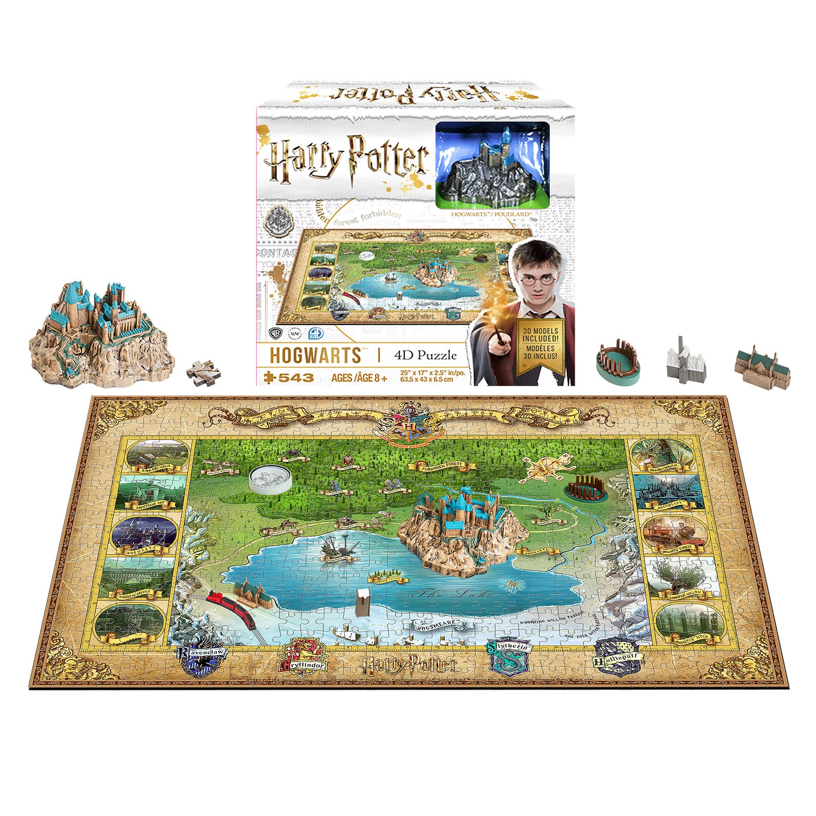 Imagen del producto Harry Potter - Hogwarts 4D Mini Puzzle