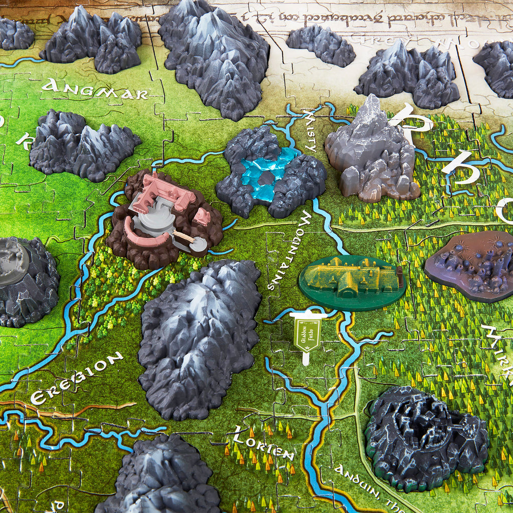 Imagen del producto El señor de los anillos - Mapa de la Tierra Media Puzzle 4D