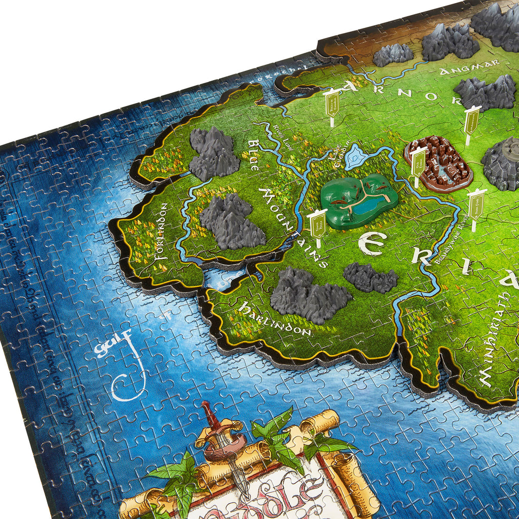 Imagen del producto El señor de los anillos - Mapa de la Tierra Media Puzzle 4D
