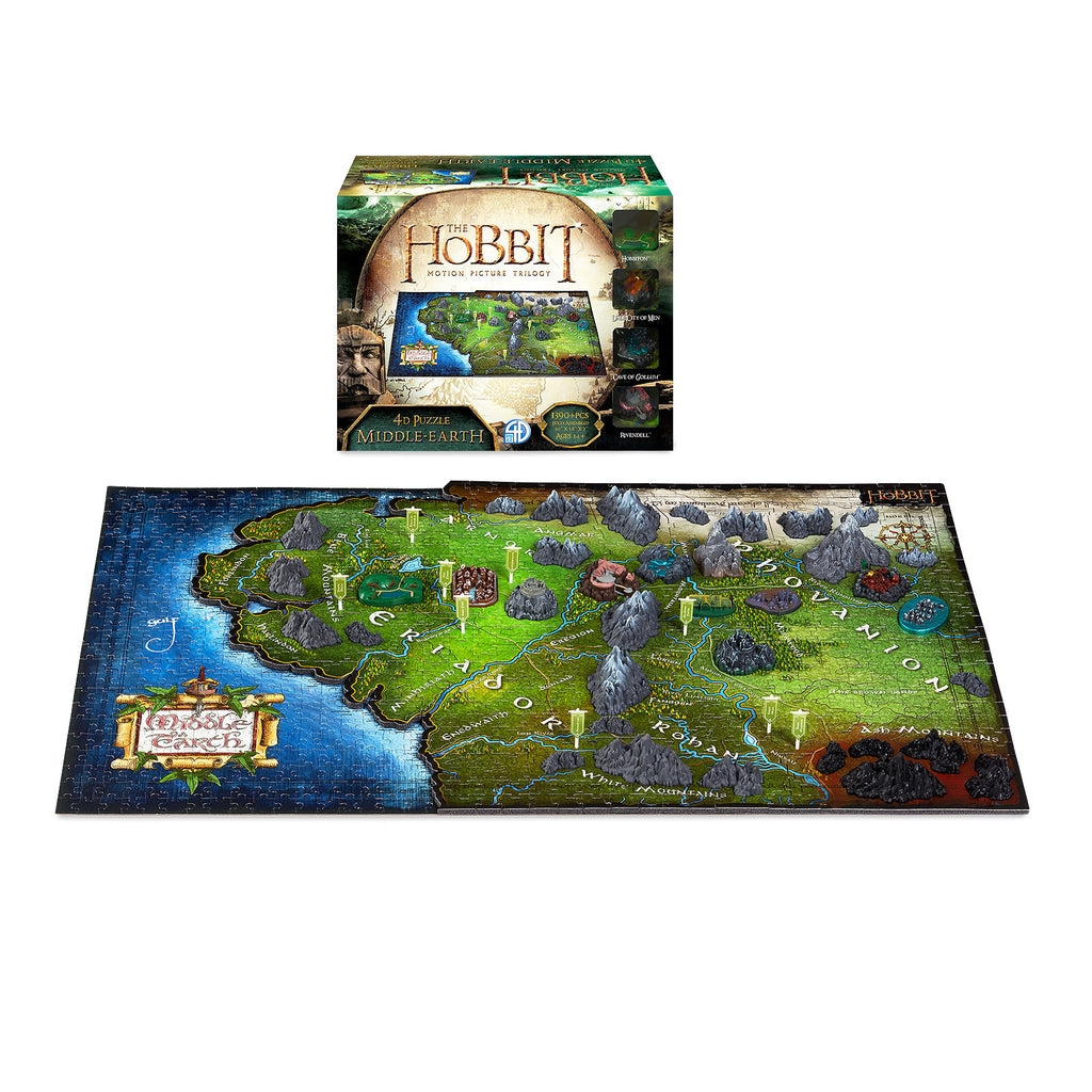 Imagen del producto El señor de los anillos - Mapa de la Tierra Media Puzzle 4D