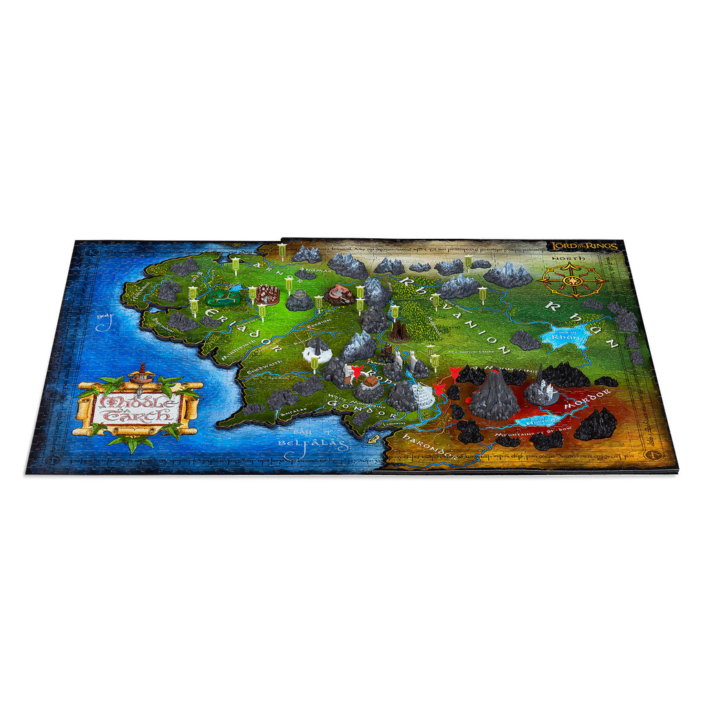 Imagen del producto El Señor de los Anillos - Puzzle 4D de la Tierra Media