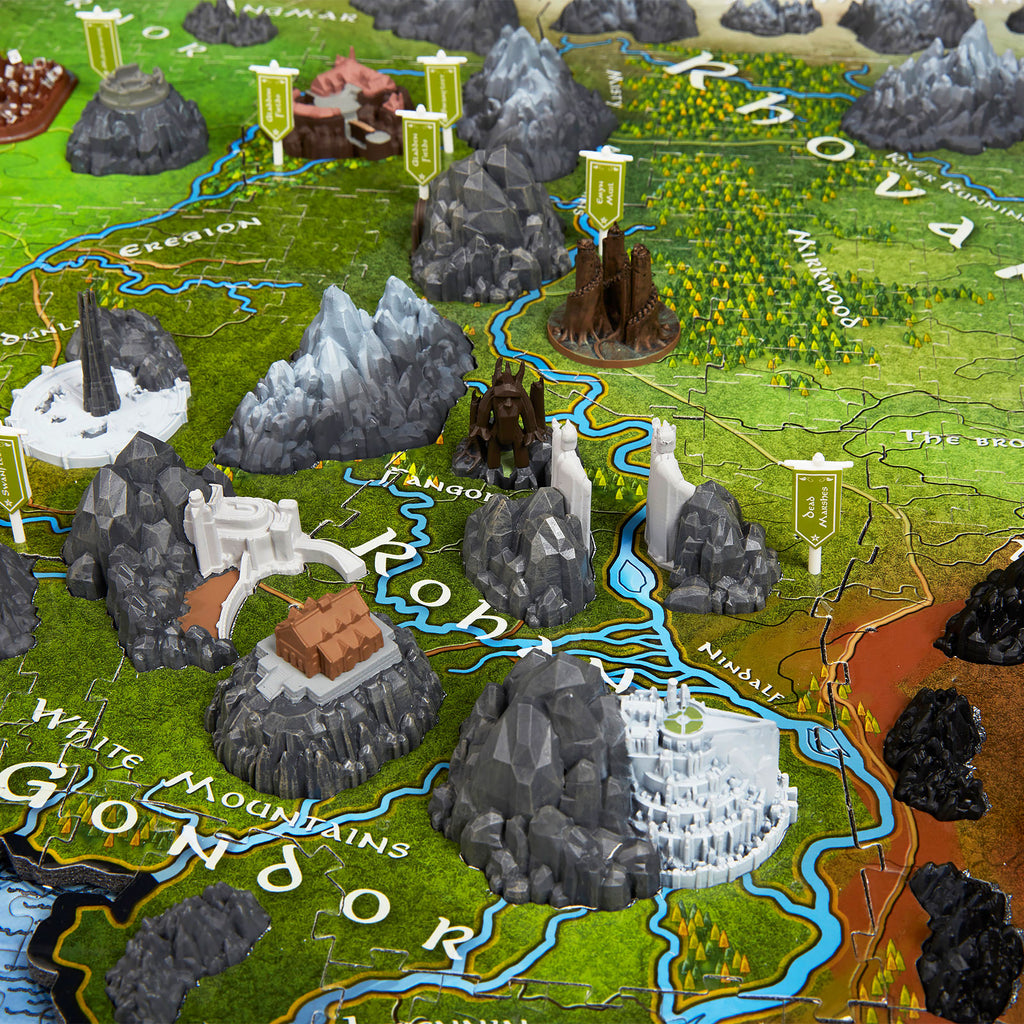 Imagen del producto El Señor de los Anillos - Puzzle 4D de la Tierra Media
