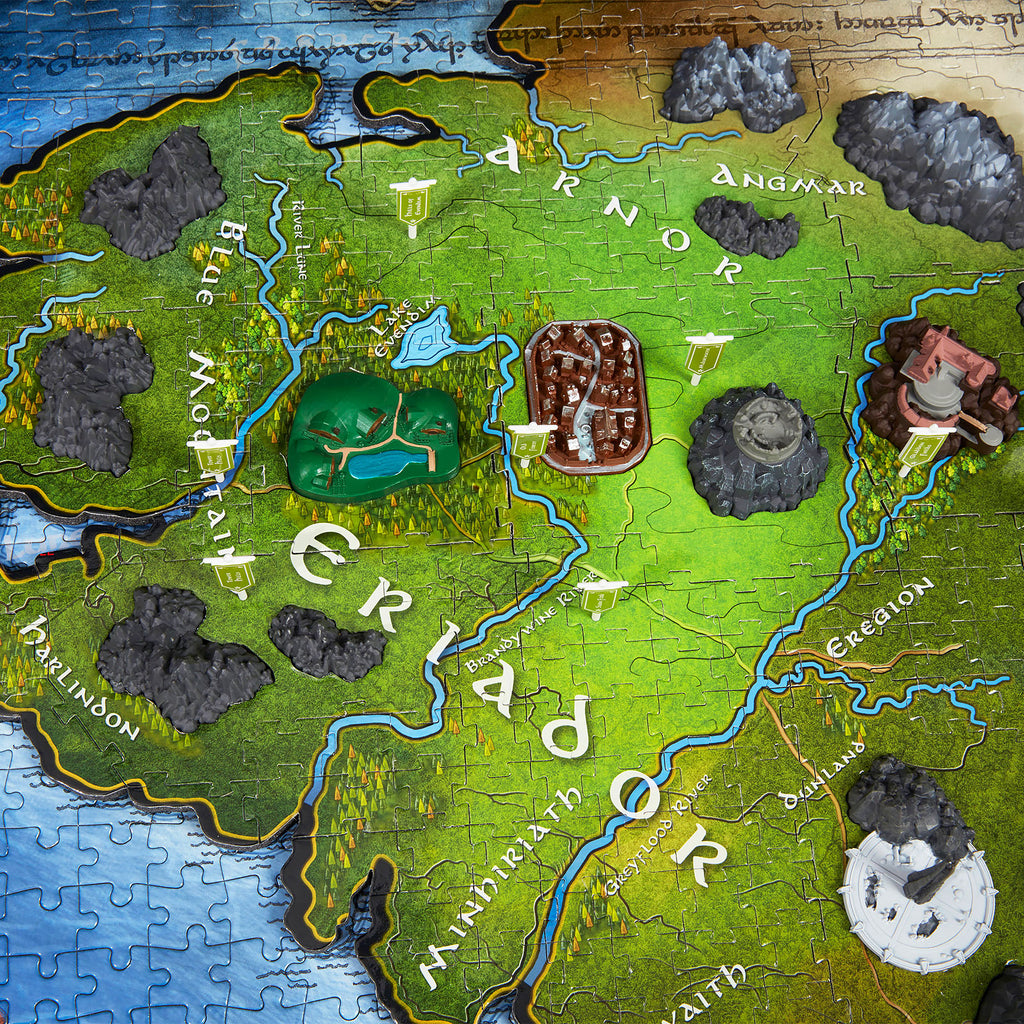 Imagen del producto El Señor de los Anillos - Puzzle 4D de la Tierra Media