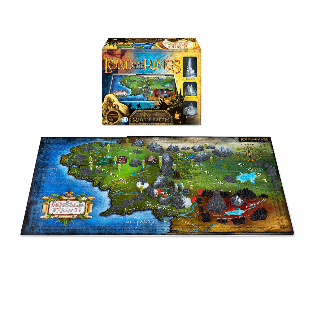 Imagen del producto El Señor de los Anillos - Puzzle 4D de la Tierra Media