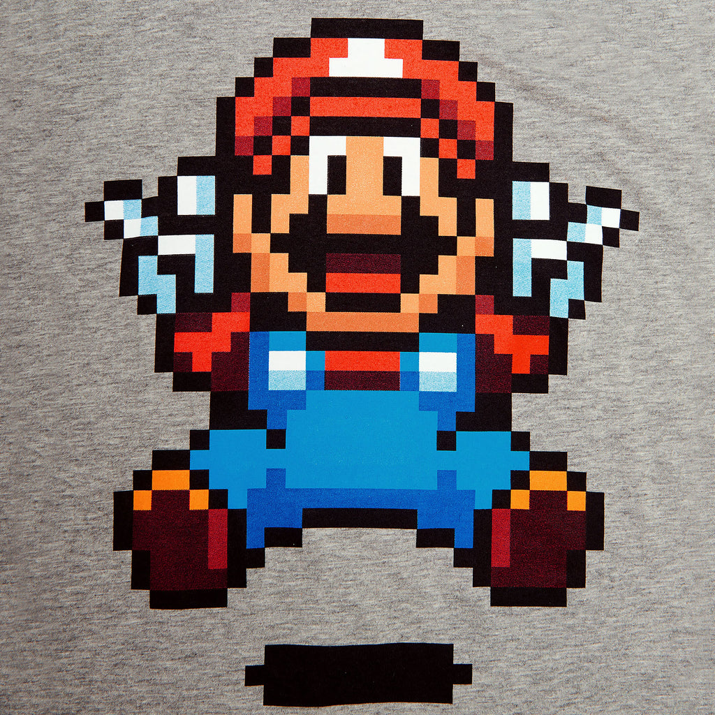 Imagen del producto Super Mario - Camiseta de mujer Jump Pixel gris