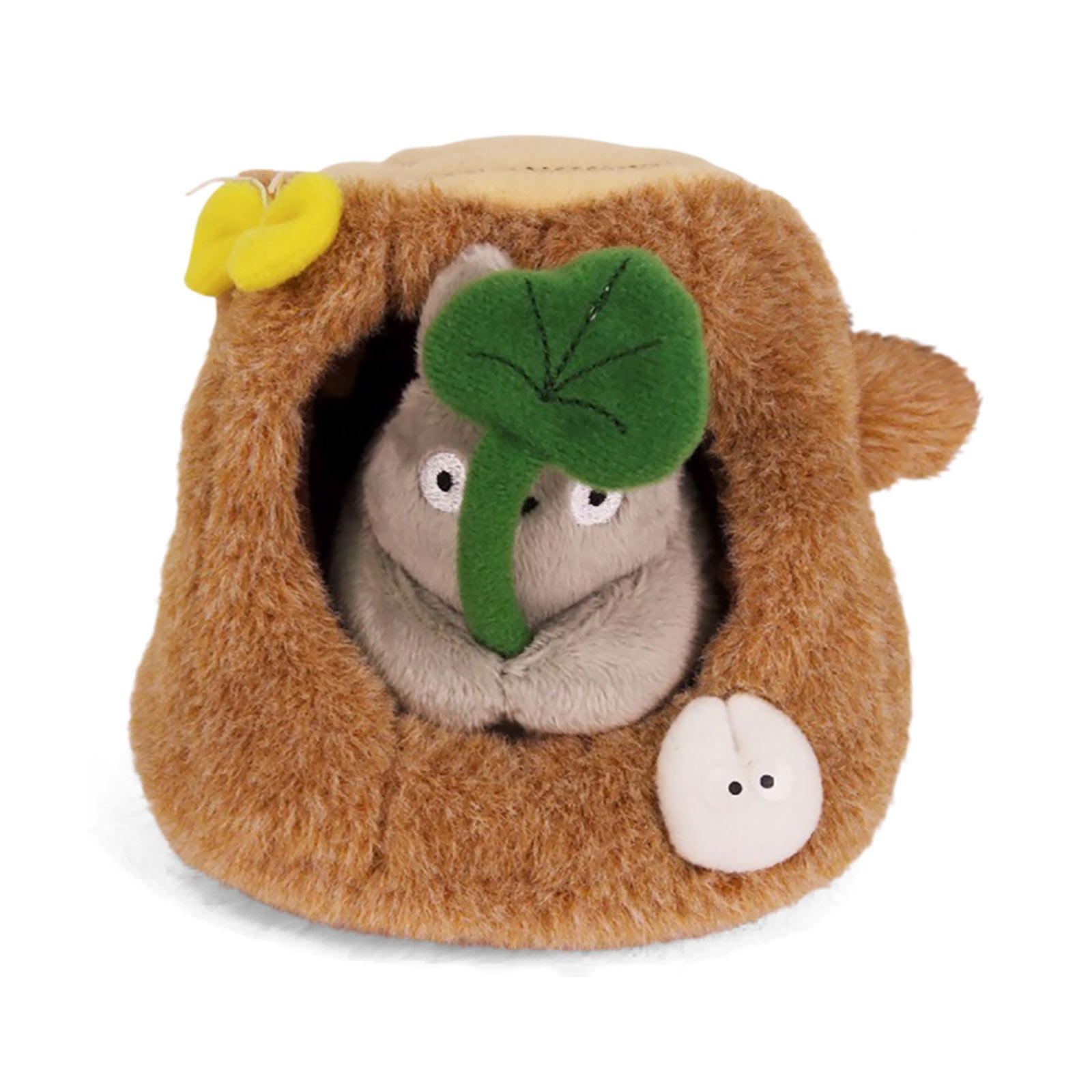 Imagen del producto Totoro - Figura de peluche con tronco de árbol