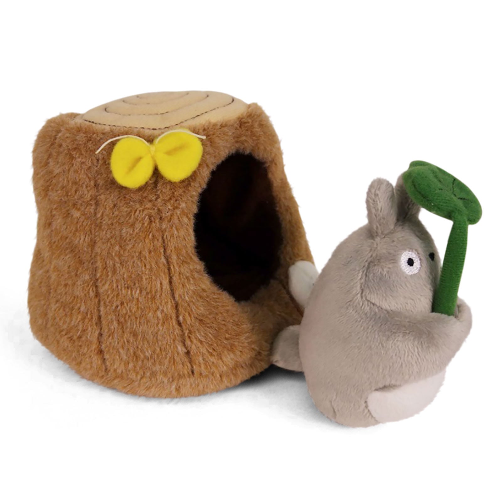 Imagen del producto Totoro - Figura de peluche con tronco de árbol