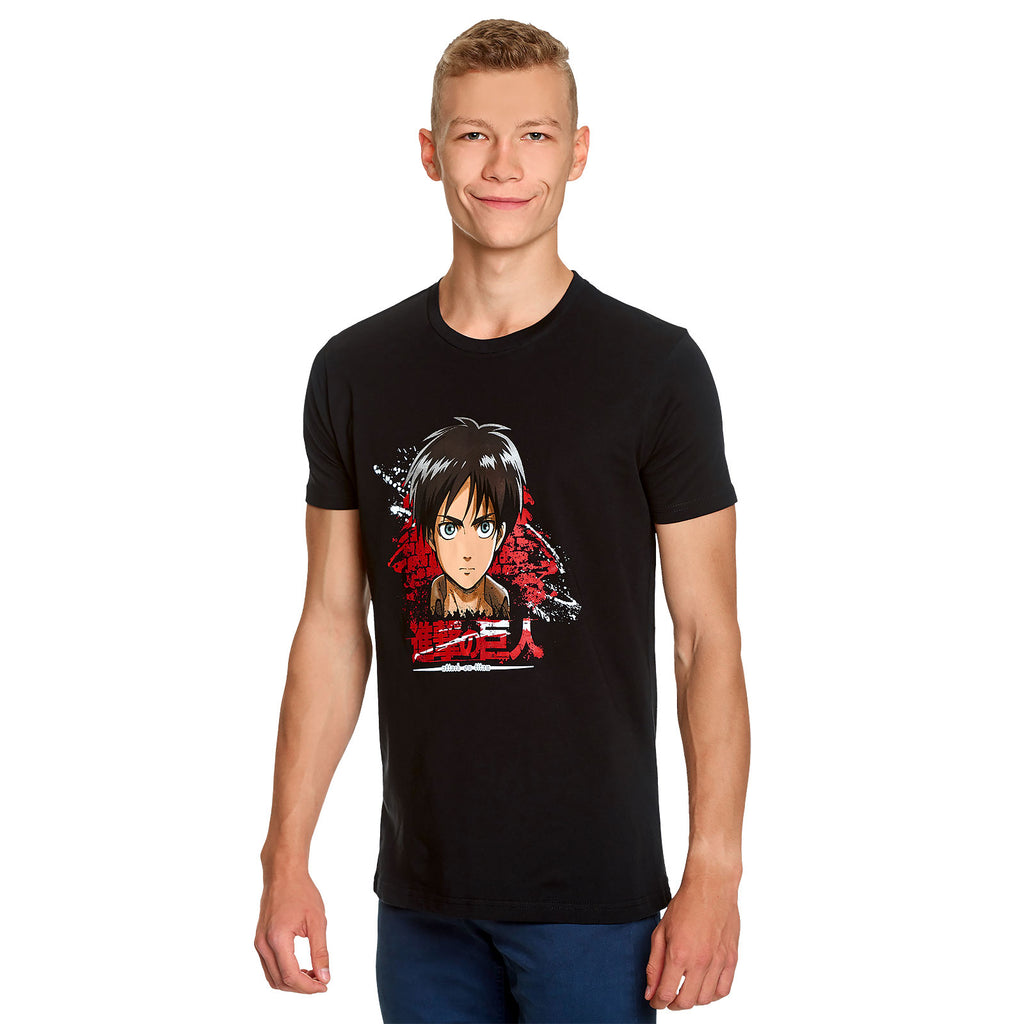 Imagen del producto Attack on Titan - Camiseta negra de Eren Jaeger
