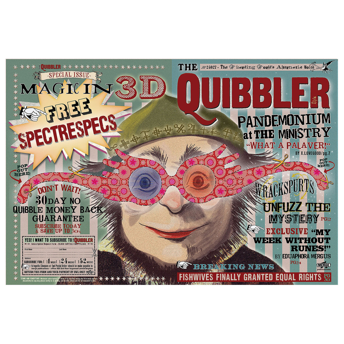 Product image Harry Potter - The Quibbler Cover Premium Puzzle