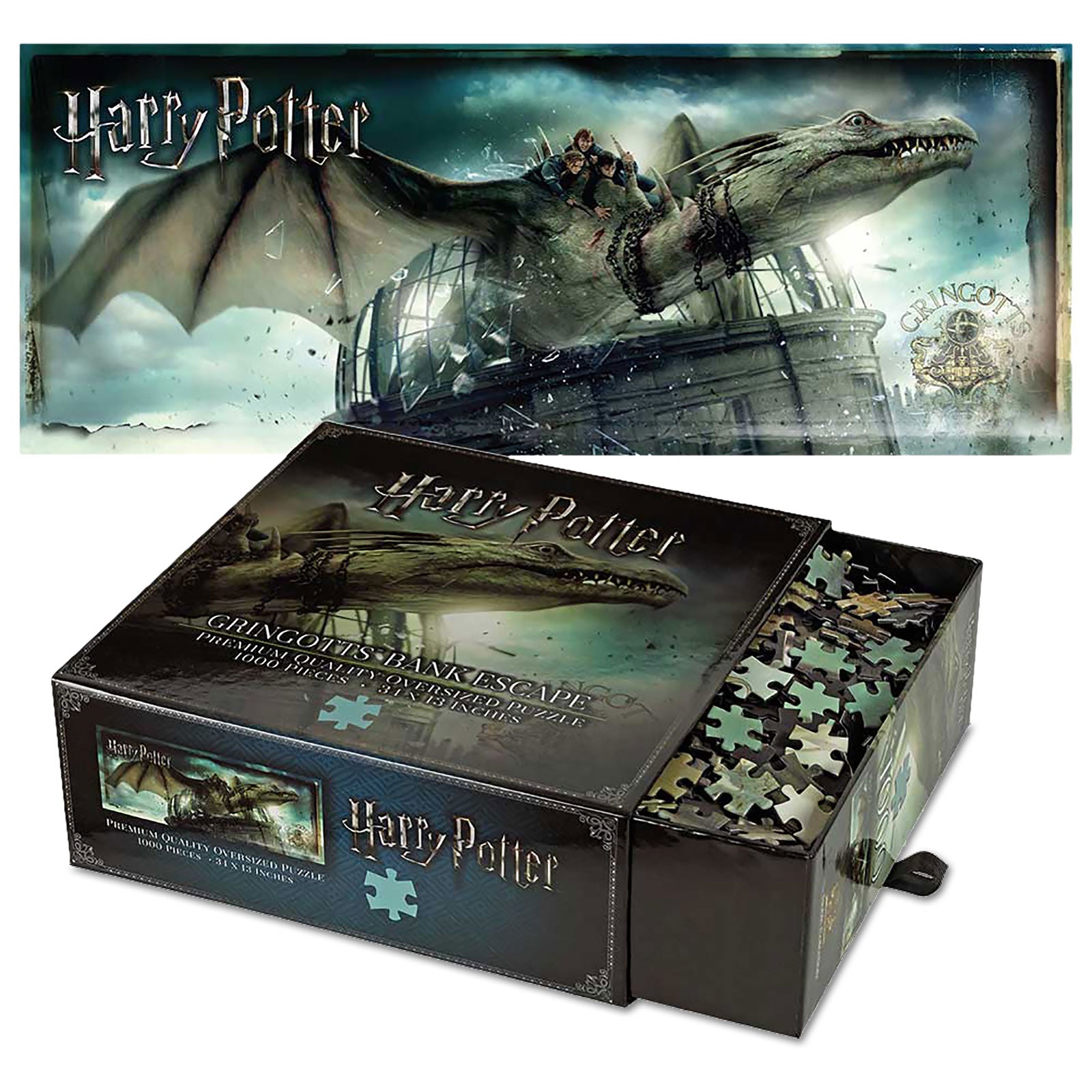 Product image Harry Potter - Gringotts Bank with Dragon Premium Puzzle