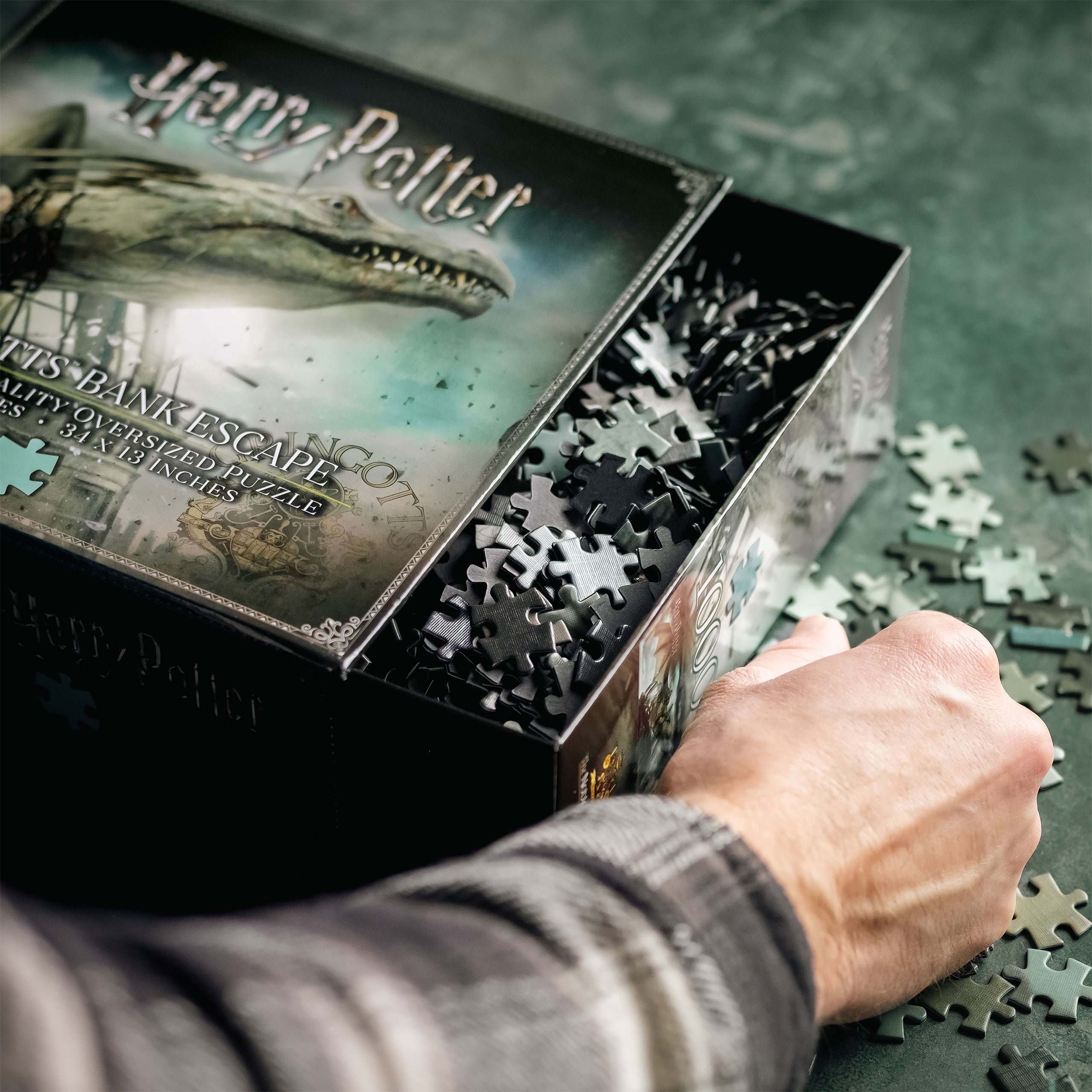 Imagen del producto Harry Potter - Puzzle Premium Banco de Gringotts con Dragón
