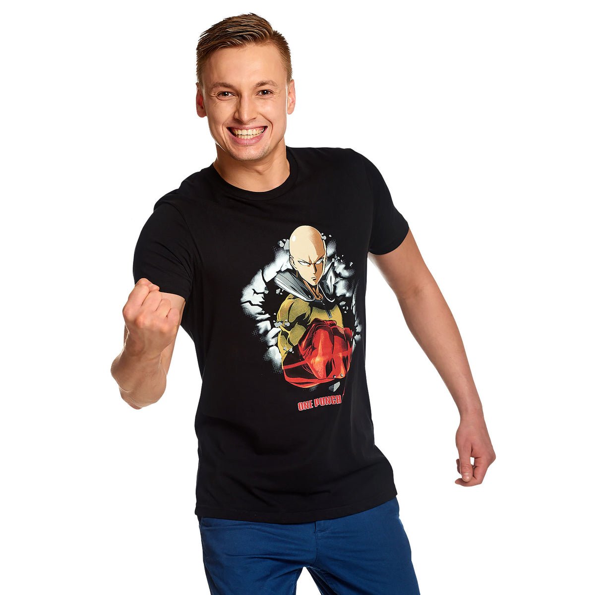 Imagen del producto One Punch Man - Camiseta Saitama negra